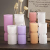 DIY Geometric Cylinder Vertical Stripe Candle Silicone Mold Resin Ornaments Mold, Spec: 001