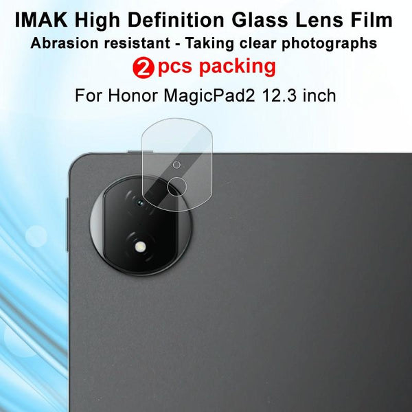 For Honor MagicPad 2 12.3 2 PCS/Set IMAK HD Glass Rear Camera Lens Film