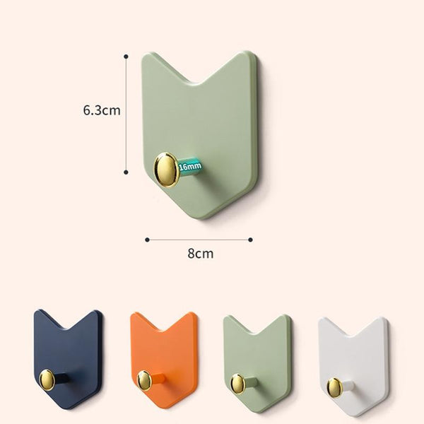 4 PCS / Set JM066 Arrow-shaped Sticky Hook Behind Door Wall Seamless Hook(Orange)