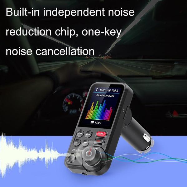 BT93 Color Screen Car MP3 Bluetooth Player(Black)