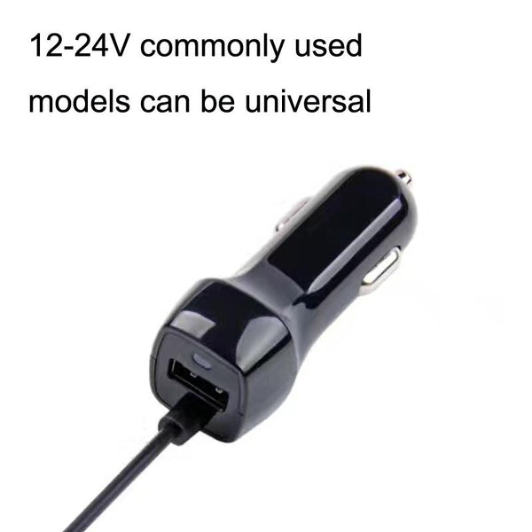 522AL Fast Charging With Cable Car Charging, Output Interface: Micro USB (Black)