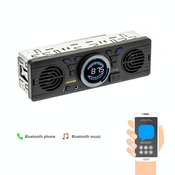 12 V Car MP3 Bluetooth Player Plug And Play FM Automobile Radio(Black)