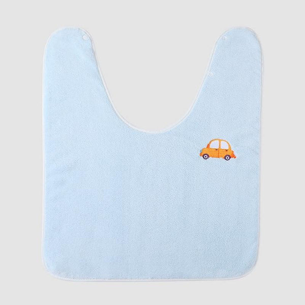 Children Wash Towel Brushing Baby Bib Not Wetsuit Multifunctional Facial Washing Towel, Color: Blue Car