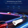 PD + QC3.0 Car 2 in 1 Triangle Fast Charger Car Cigarette Lighter(White)