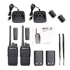 1 Pair RETEVIS RT17 2W 16CHS FRS Two Way Radio Handheld Walkie Talkie, US Plug(Black)