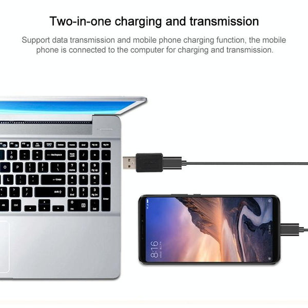 USB 2.0 AM to Micro USB Female Adapter(Black)
