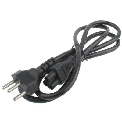 3 Prong Style Switzerland Notebook AC Power Cord, Length: 1.5m(Black)