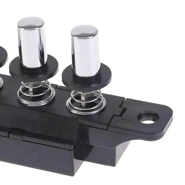 Five-position Plug-in Button Switch Range Hood Piano-key Switch(Silver)