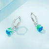 SCE1543 Sterling Silver S925 Gradient Glass Irregular Water Drop Earrings