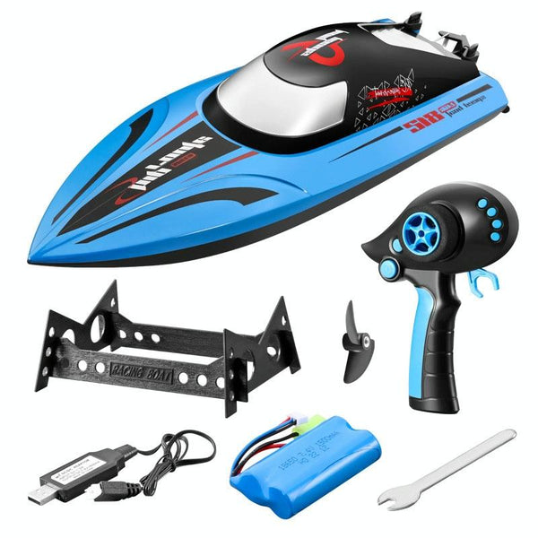 812 High-Speed RC Boat Large Horsepower Speedboat Long Endurance Waterproof Boys Water Toy Single Battery(Orange)