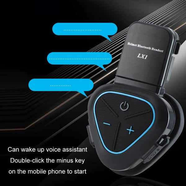 LX1 Motorcycle Half Helmet Waterproof Wireless 5.3 Bluetooth Headset, Version: English(Classic Green)