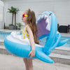PVC Inflatable Childrens Swimming Ring Play Water Toys Inflatable Shark Shade Seat, Size:95 x 78 x 70cm