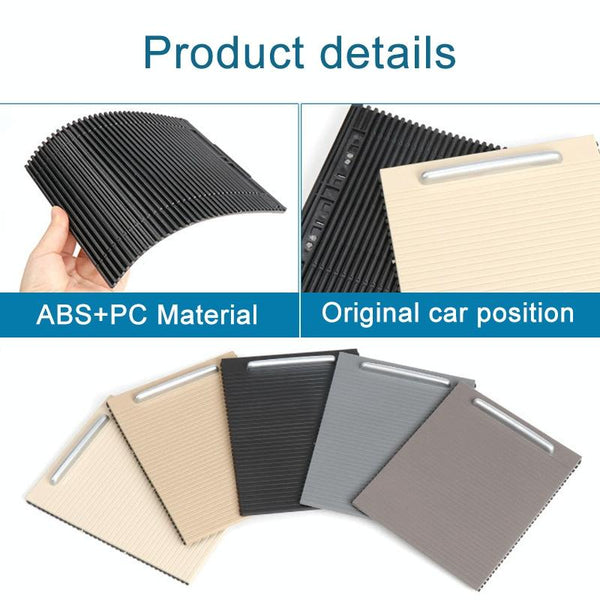 Car Center Console Water Cup Holder Cover Trim for Volkswagen Magotan / CC / Passat, Left Driving (Black)