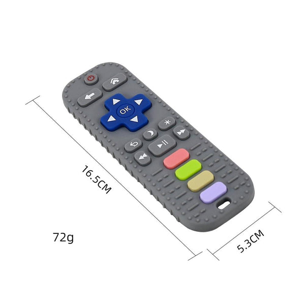 Baby Simulation Silicone Remote Control Can Press Tooth Glue Preventing Eating Hands Teething Stick, Color: 3rd Generation Red