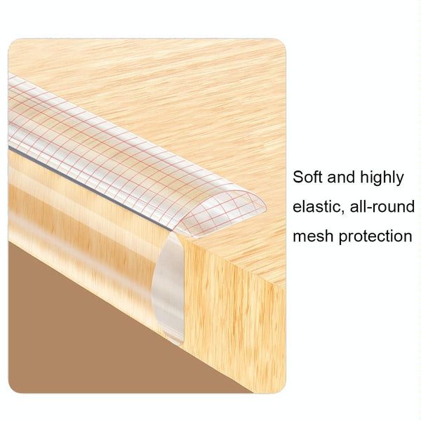 PVC Household Transparent Anti-collision Strip Furniture Soft Edge Protector, Specification: 1.5 cm x 2 m