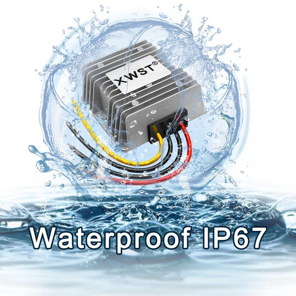 XWST DC 12/24V To 5V Converter Step-Down Vehicle Power Module, Specification: 12/24V To 5V 10A Medium Rubber Shell