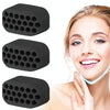 3PCS 4th Generation Masseter Ball Mandibular Trainer Facial Muscle Trainer Silicone Face-Lifting Device(Black)