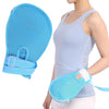 Finger Fixed Restraint Belt Elderly Fixed Comfortable Breathable Anti-extraction Tube Anti-scratch Gloves(Blue)