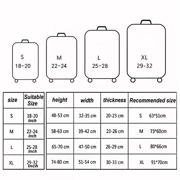 Travel Luggage Cover Suitcase Dustproof Scratch-proof Protection Elastic Sleeve, Size:M Size 22 to 24 inch(Geometric Map)