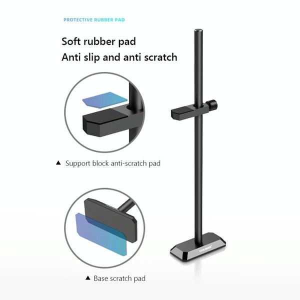 COOLMOON GH260 Desktop Computer Vertical Mounted Graphics Card Protection Shelf Metal Rod Magnetic Support Bracket, Color: GH260 Silver