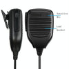 Clip-on Speaker Microphone for Walkie Talkies, 3.5mm + 2.5mm Earphone + Mic Plug(Black)
