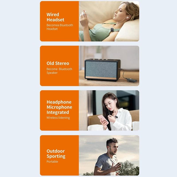 Car Plug-In Card Bluetooth AUX Audio Receiver