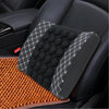 12V Four Season Chemical Fiber Wrapping Lumbar Seat Relaxation Waist Support Cushion for Car Office Family (White)