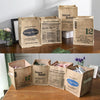 Foldable Jute Storage Box Sorting Basket for Underwear(NATURAL)