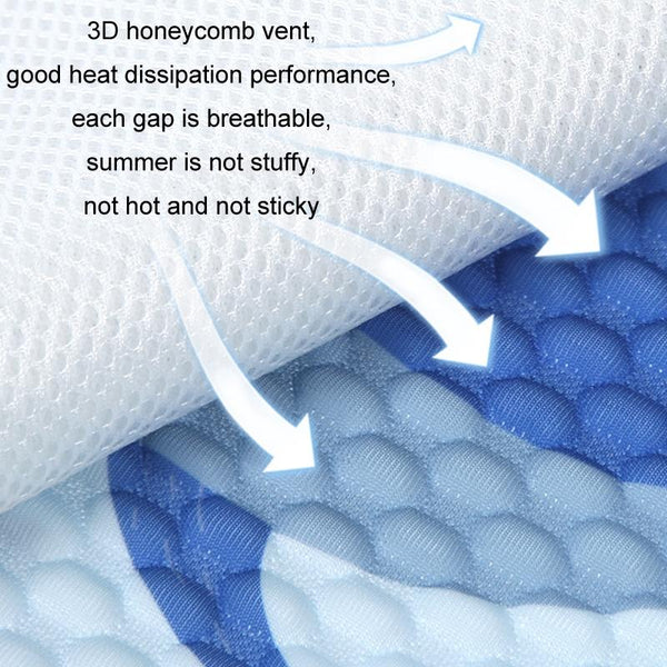 Baby Stroller Mat Seat Cushion Safety Seat Ice Silk Cushion, Color: Universal Little Green Dragon