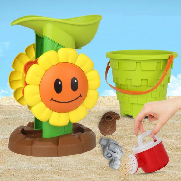 7-piece Children Beach Water Toy(Sunflower)