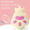 Silicone Microwave Oven Heating Water Injection Hand Bag, Color: Light Yellow