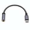 13cm AUX 3.5mm Female to Type-C Cable Audio Cable(Grey)
