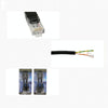 2 Sets RJ45 Network Signal Splitter Upoe Separation Cable, Style:U-03 2 Crystal Heads + 2 Female