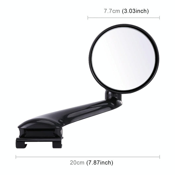 3R-095 Auxiliary Rear View Mirror Car Adjustable Blind Spot Mirror Wide Angle Auxiliary Rear View Side Mirror for Right Mirror(Black)