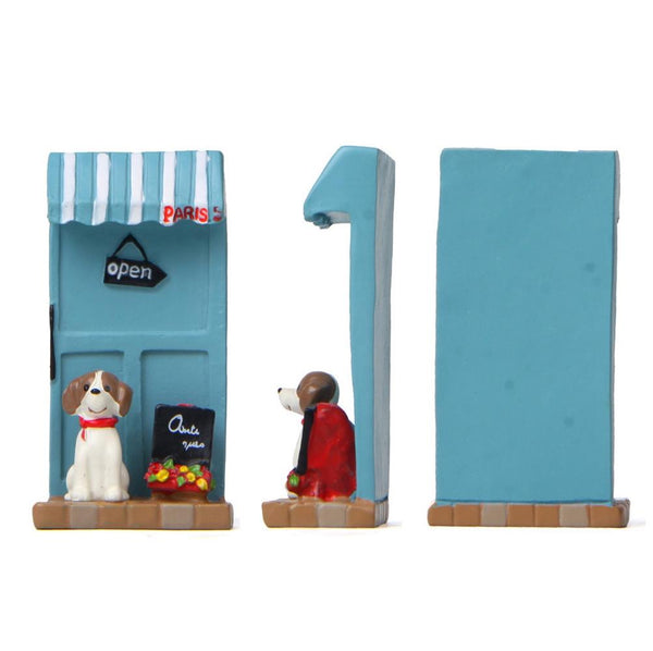 Puppy Billboard Micro-landscape Landscaping Doll Store Small Flower Desktop Decoration(Flower Puppy)