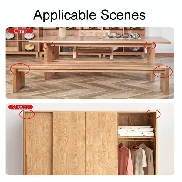 4pcs /Set Triangle Corners Anti-Shaking Fixing Fittings For Bed Frame(Black)