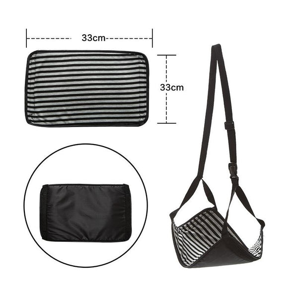 Travel Foot Rest Hammock Office Leisure Pedal, Color: Navy Blue All-in-one