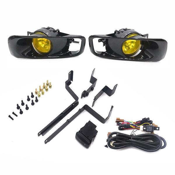 1 Pair Car Modified Front Fog Light for Honda Civic 1999-2000 (Yellow Light)