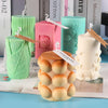 2804 Leaves Cylindrical Scented Candle Silicone Mold Plaster Drop Glue Mold