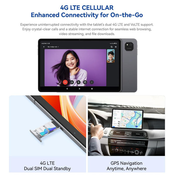 ALLDOCUBE iPlay 60 Plus 4G LTE Tablet PC, 8GB+256GB, 11.5 inch Android 14 MediaTek MT8781 Octa Core Support Dual SIM (Space Grey)