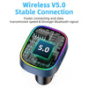 C87B PD QC3.0 Quick Charger Bluetooth 5.0 FM Transmitter Hands-free MP3 U Disk Car Music Player Kit