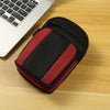 Multifunctional Casual Crossbody Mobile Phone Storage Waist Bag(Red + Black)