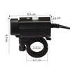 C082 Motorcycle Mobile Phone Charger Waterproof USB Charger With Switch Indicator