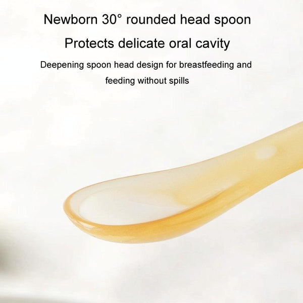 Baby Silicone Spoon Infant Silicone Feeding Spoon Soft Children Tableware, Specification: Without Box