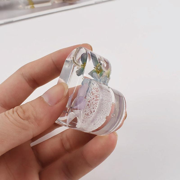 2pcs Business Card Holder Photo Clip Mold DIY Crystal Glue Resin Mold, Style: Clouds 005