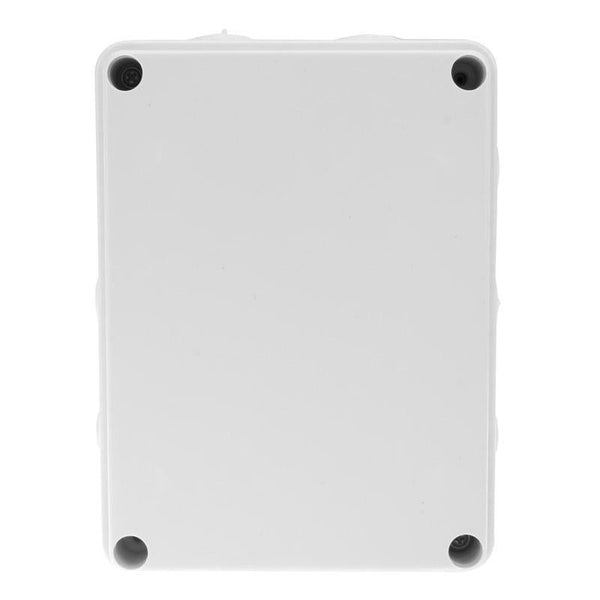 Waterproof Outdoor Security Camera Power Supply Box - White (15x11x7cm)