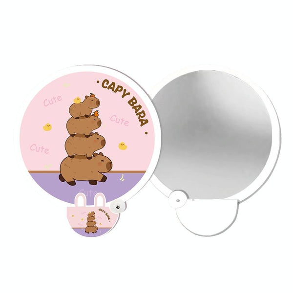 2-In-1 Portable Cute Cartoon Selfie Fill Light Reflector Folding Fan(13)