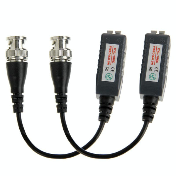 CYL-106C Passive Video Balun (2 Pack) - 1500m CCTV Balun