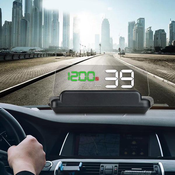 T900 GPS HUD Head-Up Display, Speed, Mileage, Voltage, Fatigue Alarm (Green)