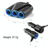 120W Multifunctional USB 3 In 1 Car Cigarette Lighter Car Charger, Style: 5 Ports(Blue Black)